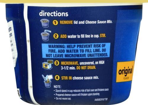 Kraft Mac & Cheese Kraft Original Easy Microwavable Macaroni and Cheese Cups (8 ct Box, 2.05 oz Cups) (Pack of 2)