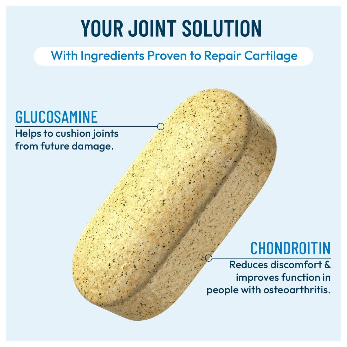 FLEXOPLEX FLEXOPLEX Bone & Joint Supplement for Men & Women | Promotes Healthy Joint Function & Natural Relief from Joint Pain and Inflammation | Enhances Cartilage Flexibility Range of Motion - (120 Tablets)