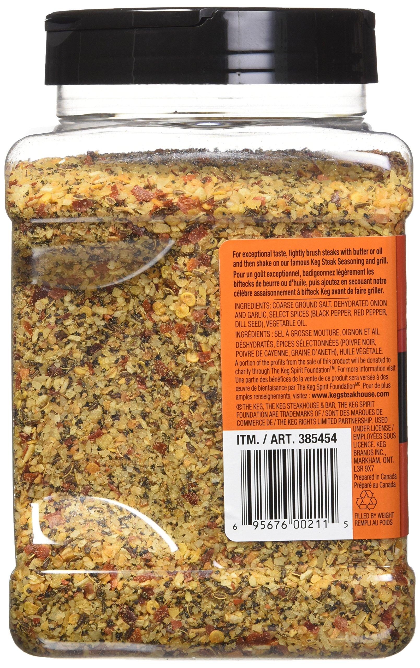 The Keg The Keg Steakhouse Steak Seasoning Gluten Free No MSG Added - 1.1kg | 38.8oz {Imported from Canada}