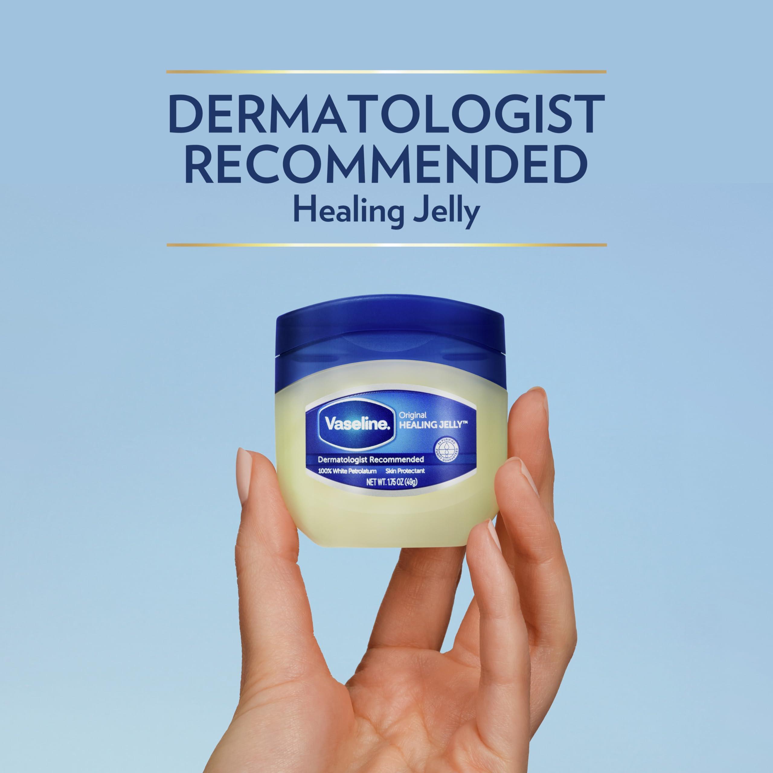 Vaseline Vaseline Healing Jelly For Dry Skin and Eczema Relief Original 100% Pure Petroleum Jelly 1.75 Ounce (Pack of 1)