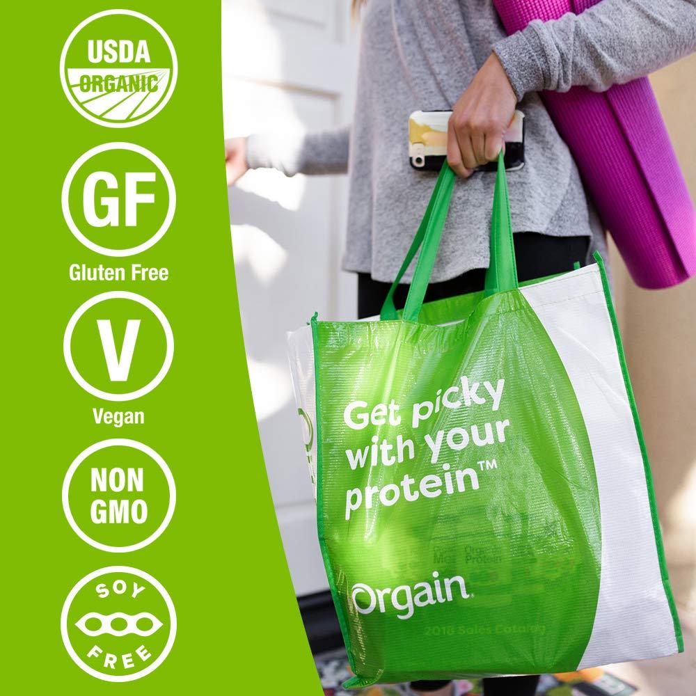 Orgain Orgain Organic Plant Based Protein Powder, Creamy Chocolate Fudge - 1.02 Pound & Organic Plant Based Protein Powder, Vanilla Bean - Vegan, Low Net Carbs, Non Dairy, Gluten Free, 1.02 Pound