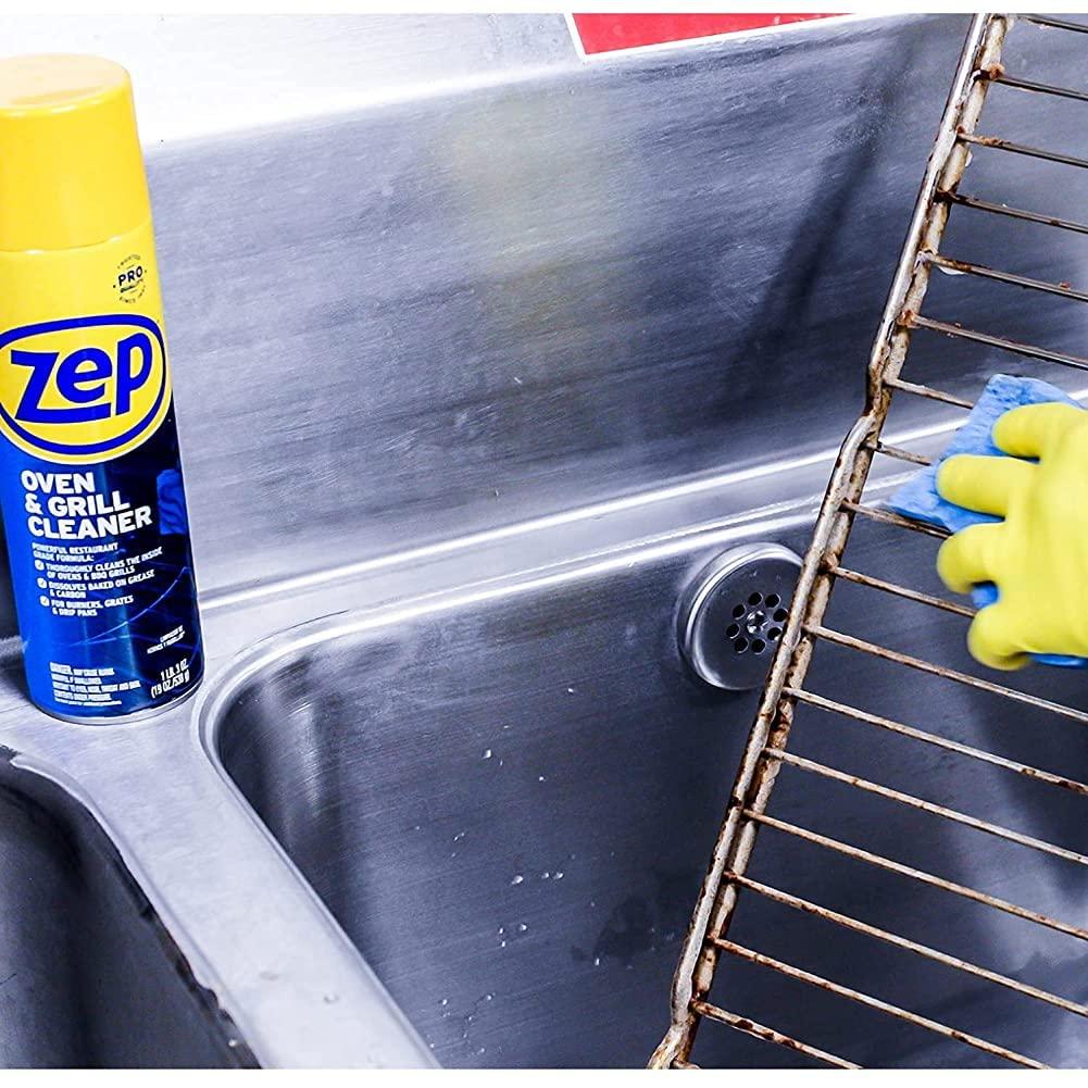 Zep Zep Heavy-Duty Oven and Grill Cleaner - 19 oz (Case of 2) ZUOVGR19 - Dissolves Grease on Contact, on Burners, Grates and Drip Pans