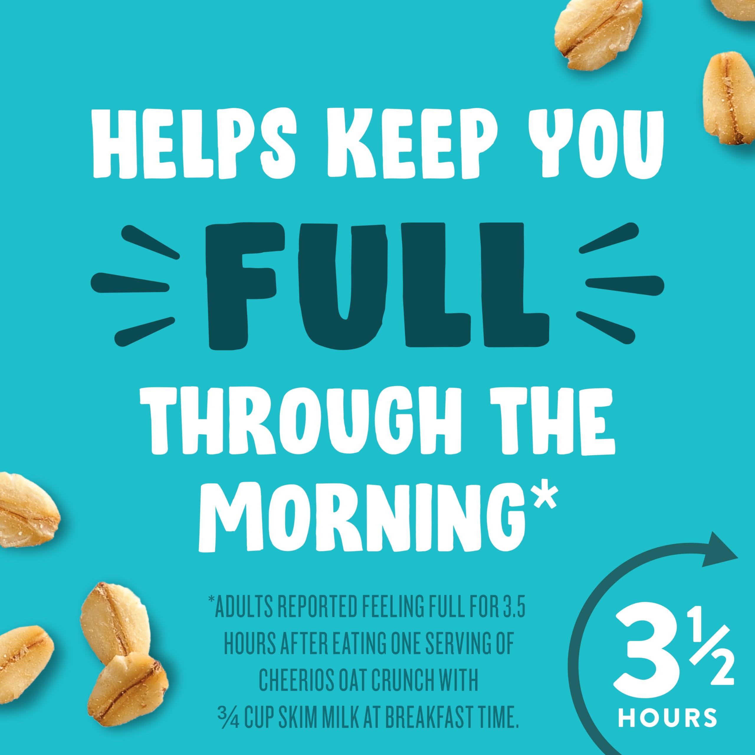 Cheerios Cheerios Oat Crunch Cinnamon Breakfast Cereal, Made with Whole Grain, Family Size, 24 oz