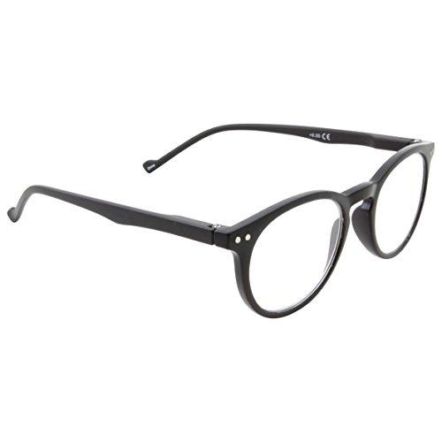 Wise Eyewear Wise Eyewear High Magnification Power Strong Reading Glasses Readers +4.00 to +6.00 (Black, 5.00)