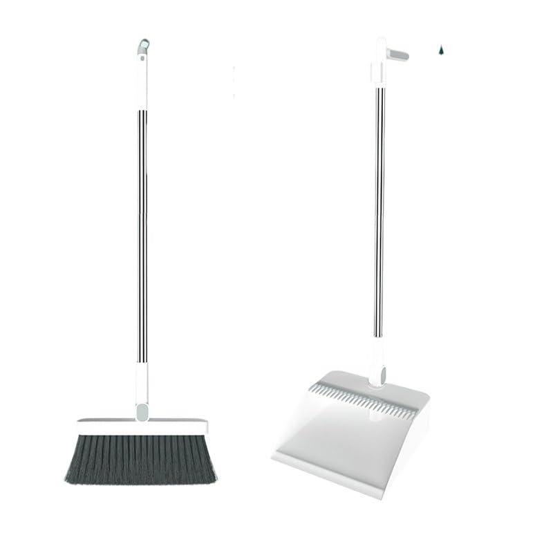 FORINC Broom Dustpan Juego De Escobas Y Cucharas Plegables, Limpiador De Agua De Bao De Alta Gama para Barrer, Cepillo Mgico, Escobilla De Basura, Productos De Limpieza Del Hogar Dustpan Set (Size : Set 1