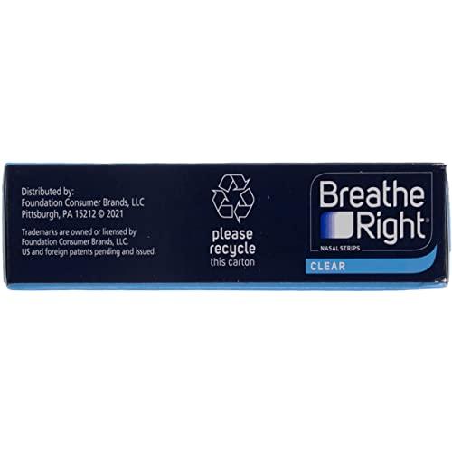 Breathe Right Nasal Strips, Small/Medium, Clear (Clear 90 Count)