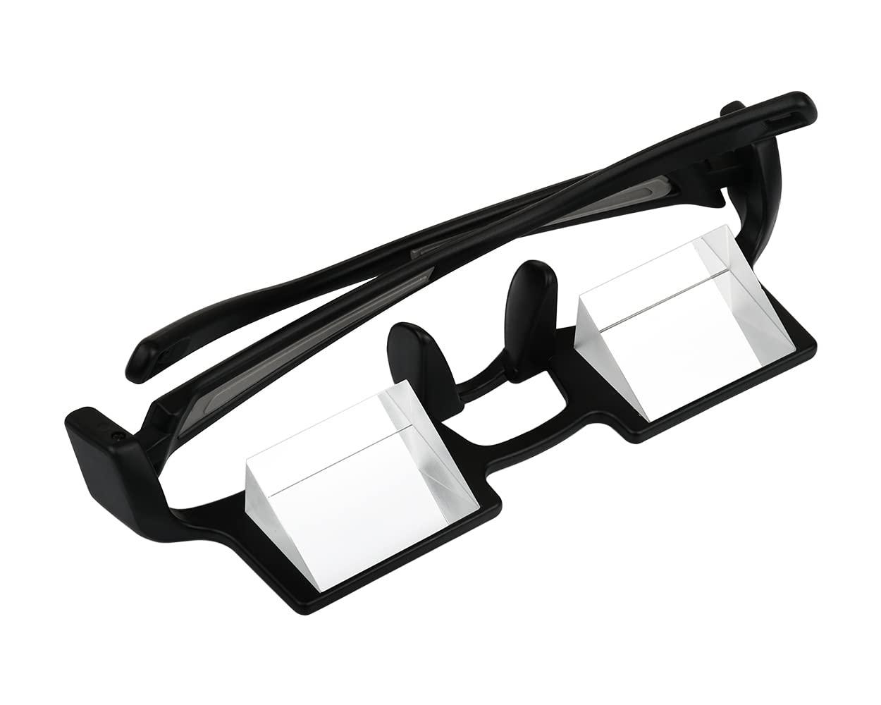 DS. DISTINCTIVE STYLE DS. DISTINCTIVE STYLE Lazy Glasses Prism 90 Degree Crochet Glasses Mirror Reading Glasses for Laying Down/Knitting (Lightweight Version for People without Glasses)