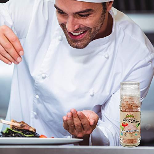 Himalayan Chef Himalayan Chef Pink Salt Refillable Grinder-Kosher & Natural Certified Himalayan Salt-Excellent Bath Salt 3.53 Oz Each - (Pack of 6)