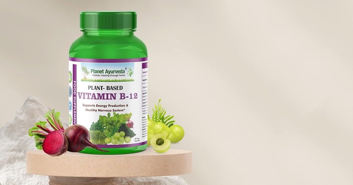 Planet Ayurveda Planet Ayurveda Plant Based Vitamin D3 Organic, Healthy Bones, Immunity, Mood, for Women, Men, Children, 60 CT (30-60 Days) (Pack of 1)