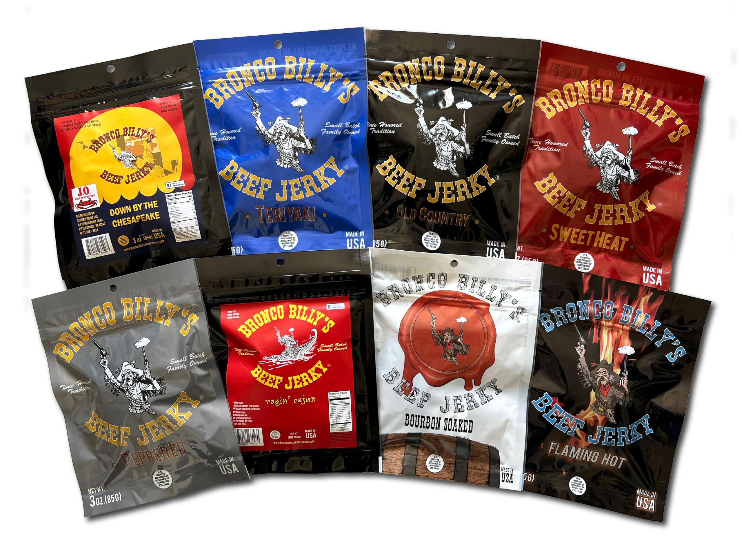Bronco Billy\'s Beef Jerky Bronco Billy\'s Beef Jerky 8 Pack Sampler