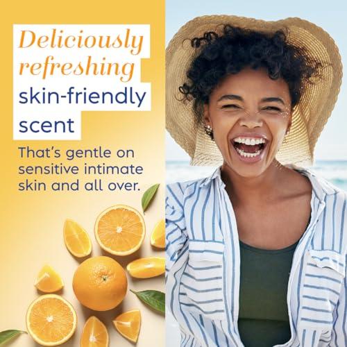 Vagisil Vagisil Scentsitive Scents Daily Feminine Intimate Wipes for Women, Gynecologist Tested, Citrus Paradise, 20 Wipes in Resealable Pouch (Pack of 1)