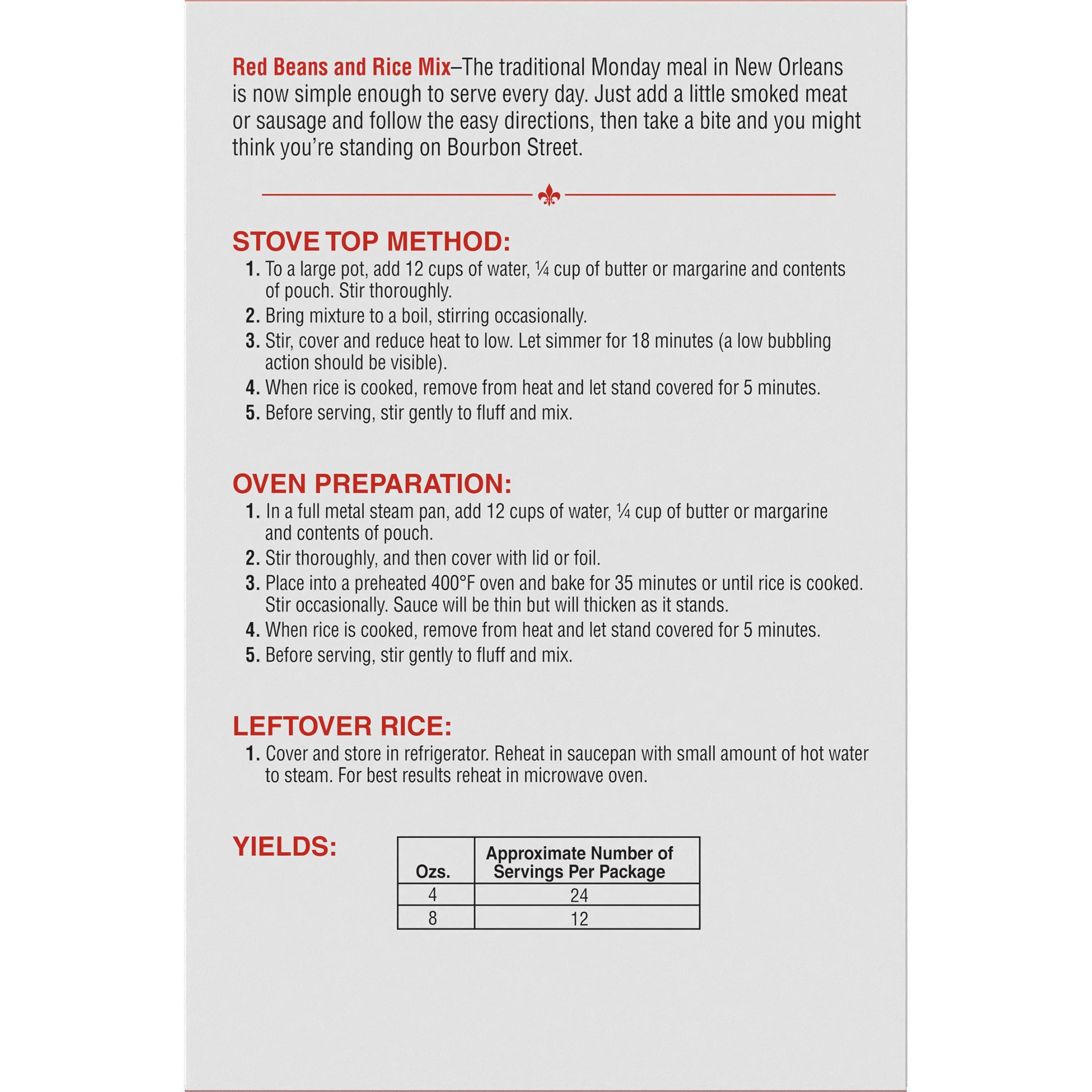 Zatarain\'s Zatarain\'s Red Beans and Rice Mix, 30 oz - One 30 Ounce Box of Red Beans and Rice Seasoning Mix, Easy One-Pot Meal with Premium Spices (Pack of 5)