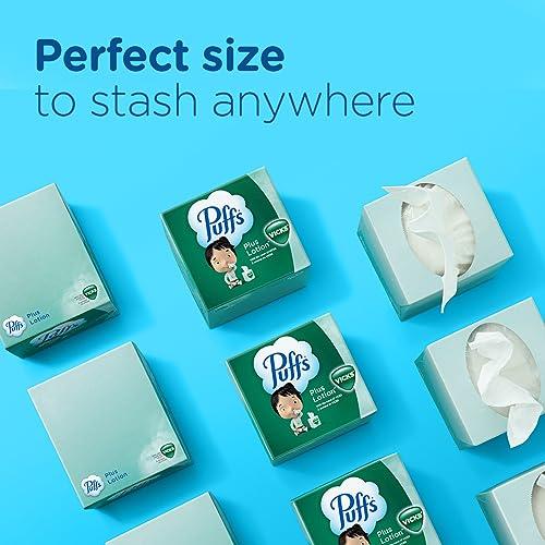 Puffs Puffs Plus Lotion with Vicks Facial Tissues, 4 Cubes, 48 Tissues per Box