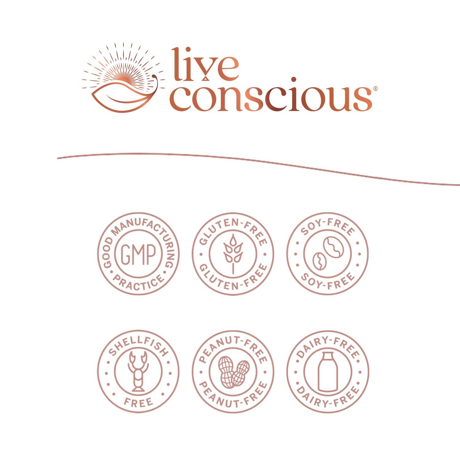 Live Conscious LiverWell Liver Cleanse, Rejuvenation, Metabolic Support - Liver Supplement for Liver Health w/Highly Bioavailable Milk Thistle Extract, N-Acetyl Cysteine, Alpha Lipoic Acid, Zinc, Selenium - 60 Caps