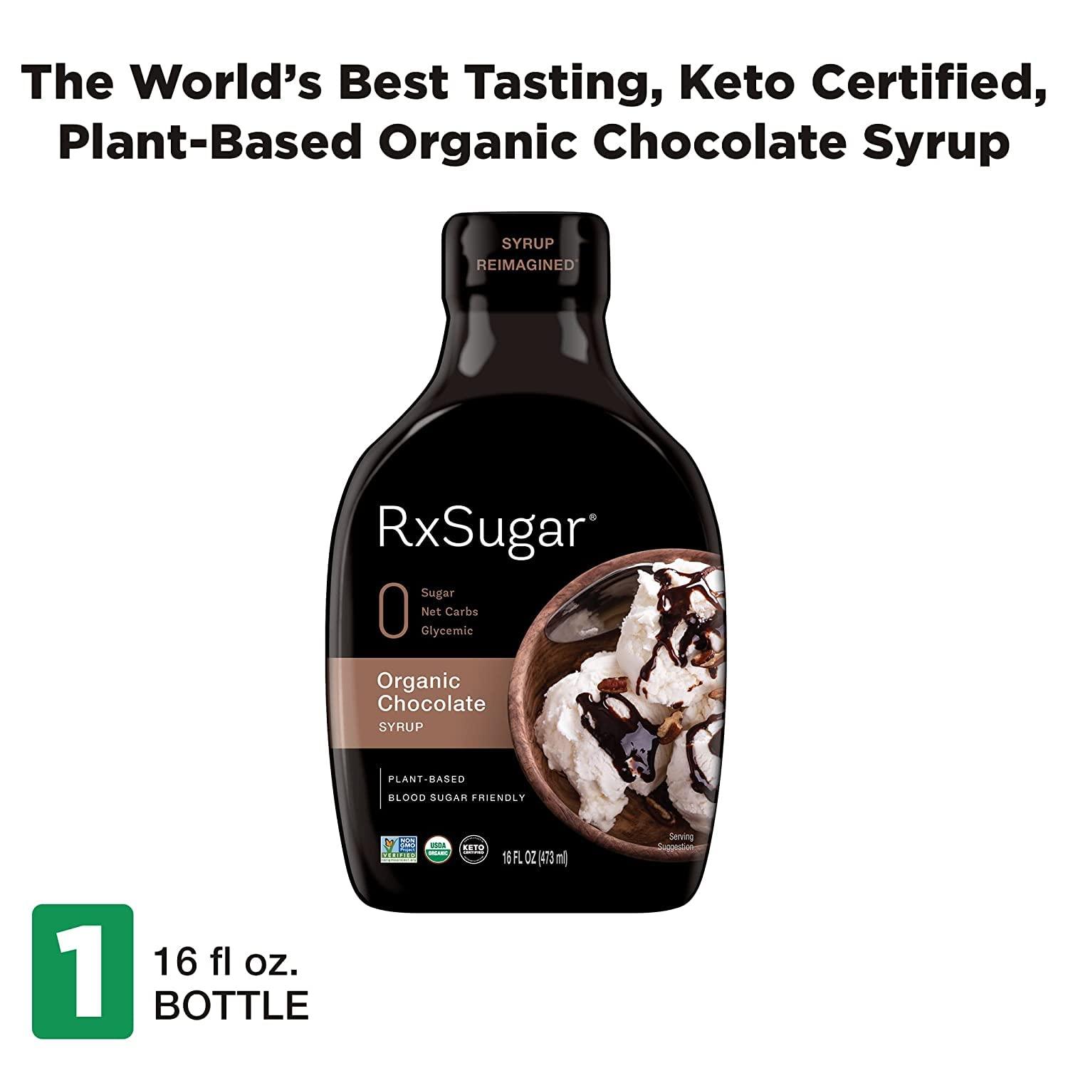 RxSugar RxSugar Organic Pancake Syrup 2-Pack | Allulose sweetener | Diabetes-Safe Natural Sugar | Keto Certified | Non-GMO Project Verified | Gluten-Free Certified