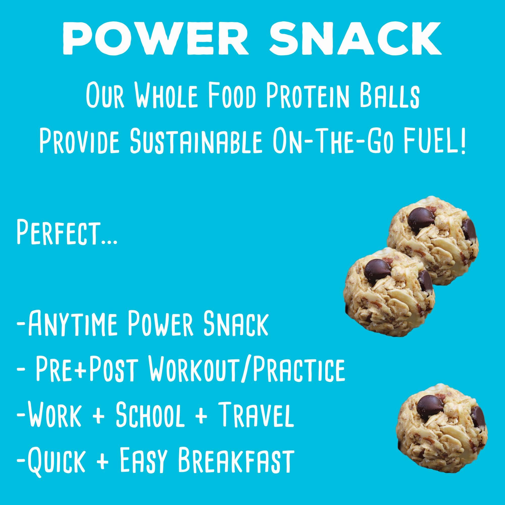 simplyFUEL simplyFUEL Whole Food Protein Balls with Probiotics - Chocolate Almond Coconut Snacks - 8g Protein Snack - Gluten Free Energy Balls (1 Pack of 12 Balls)