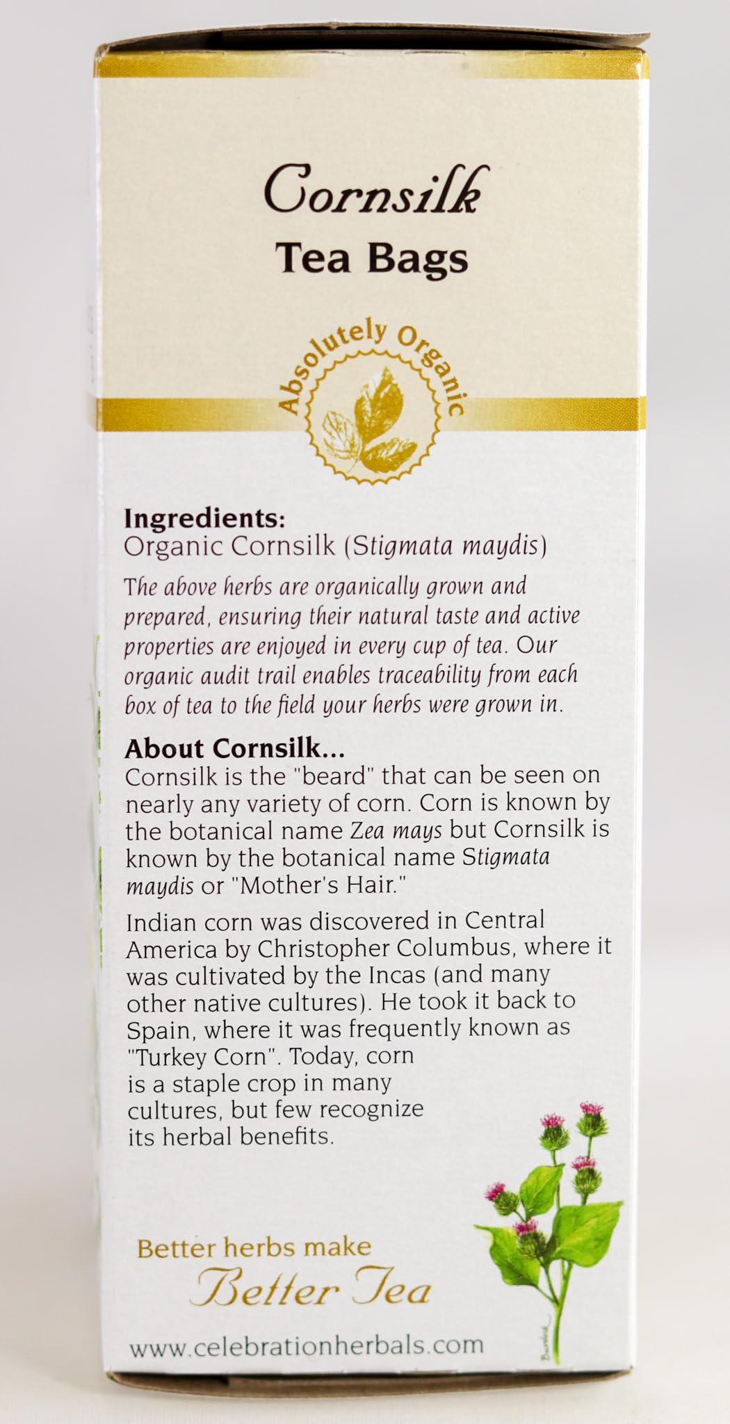 Celebration Herbals Celebration Herbals Organic Cornsilk Tea Caffeine Free - 24 Herbal Tea Bags