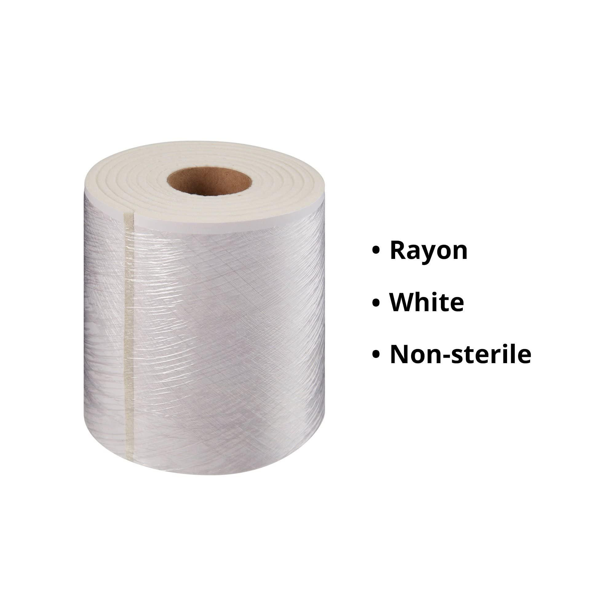 MOORE Medical McKesson White Orthopedic Felt Roll with Adhesive Backing Rayon Splint and Cast Padding 1/4\" x 6\" x 2.5 Yards, 1 Count