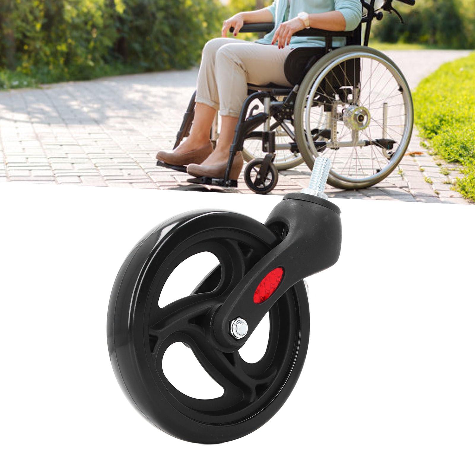 Dioche 6 inch Wheelchair Front Castor Wheel, Heavy Duty Replacement Wheel with Axle, Wide Compatibility