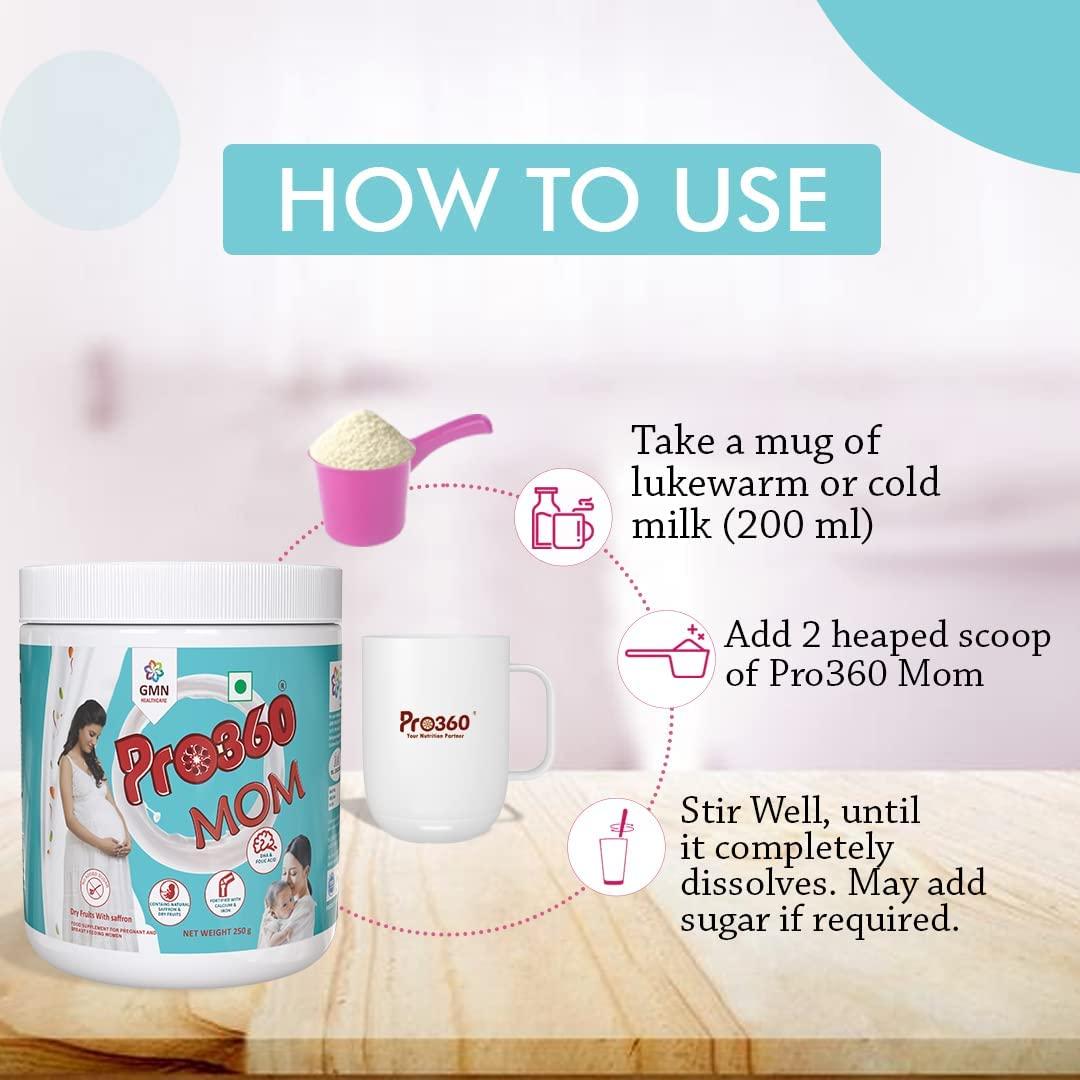 OTAA OTAA MOM Protein Powder Nutritional Supplement for Pregnant and Lactating Mother, Complete Maternal Nutrition during Pregnancy and Breastfeeding - Dry Fruits with Saffron 250G