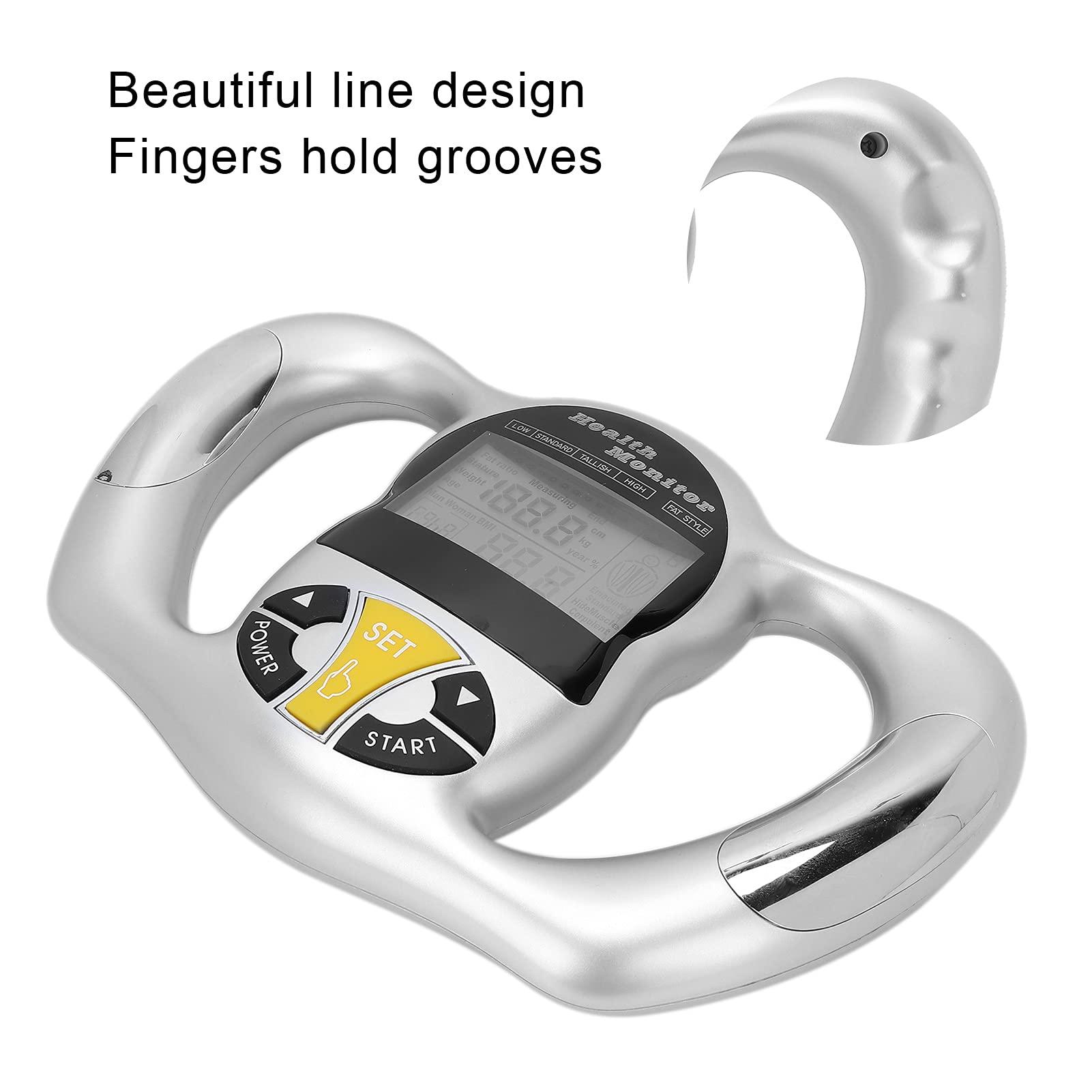 Yosoo Body Fat Analyzer, Handheld Body Fat Measurement Device Body Fat Measuring BMI Meter Fat Analyzer Monitor Measure Body Fat Percentage Machine Body Fat Tester Analyzer for Fitness