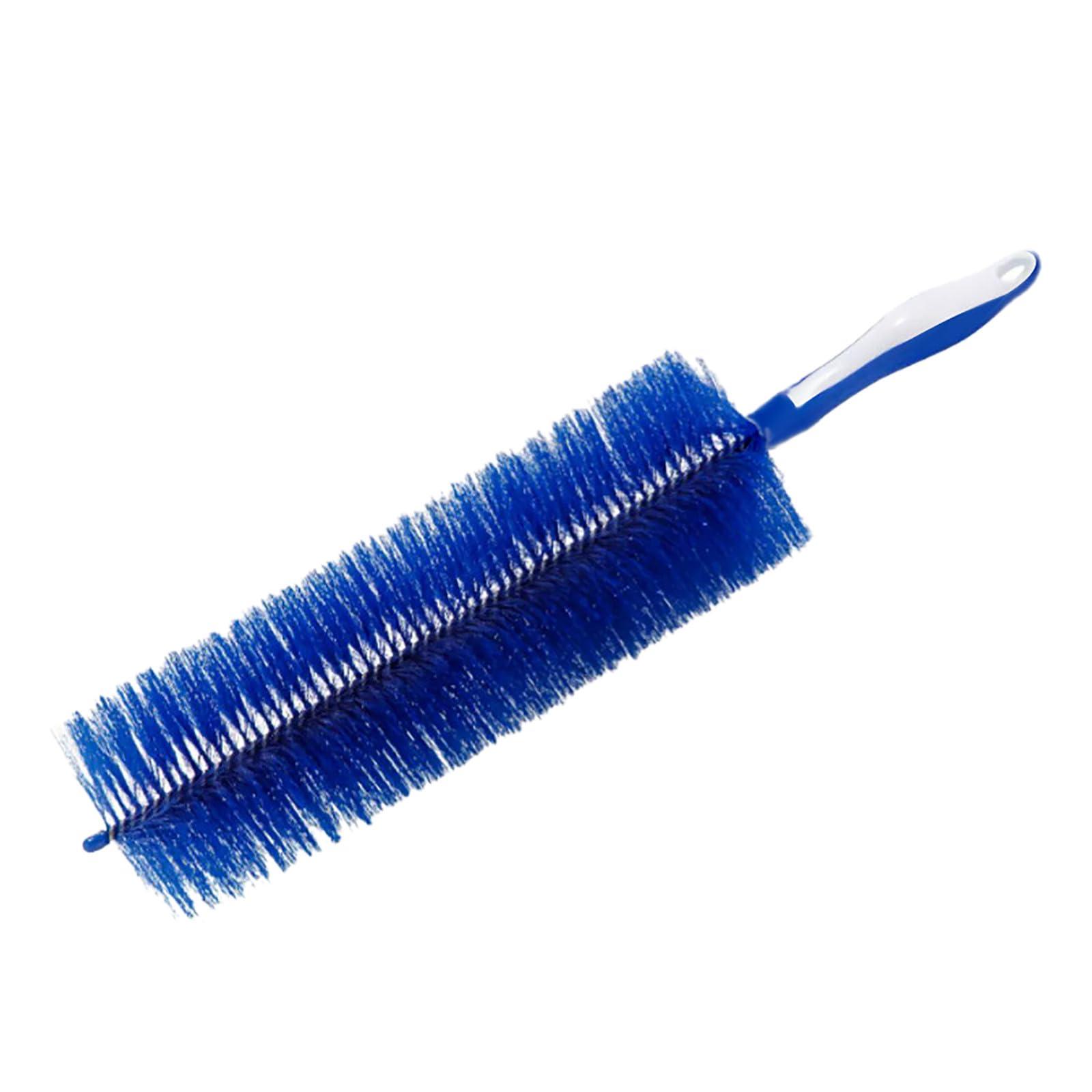 Generic 2024 New Microfiber Dust Flexible Fan Dusting Brush, Curved Screen Window Louver Cleaning Brush, Bendable Dusting Brush for Electric Fan, Multifunctional Cleaning Brushes for Household Use (Blue)