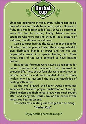 Herbal Cup Enjoy Healing Herbs In A Cup! Herbal Cup Ayurveda Women's Tea, Organic Harmony & Balance, No Caffeine Herbal Teas (16 Count, Pack of 1)