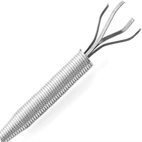 ALINNA 5 Pack of ALINNA Flexible Grabber Claw Pick Up Reacher Tool with 4 Claws Bendable Hose Pickup Reaching Assist Tool for Litter Pick, Home Sink, Drains, Toilet(24 Inches) (5 Pack)