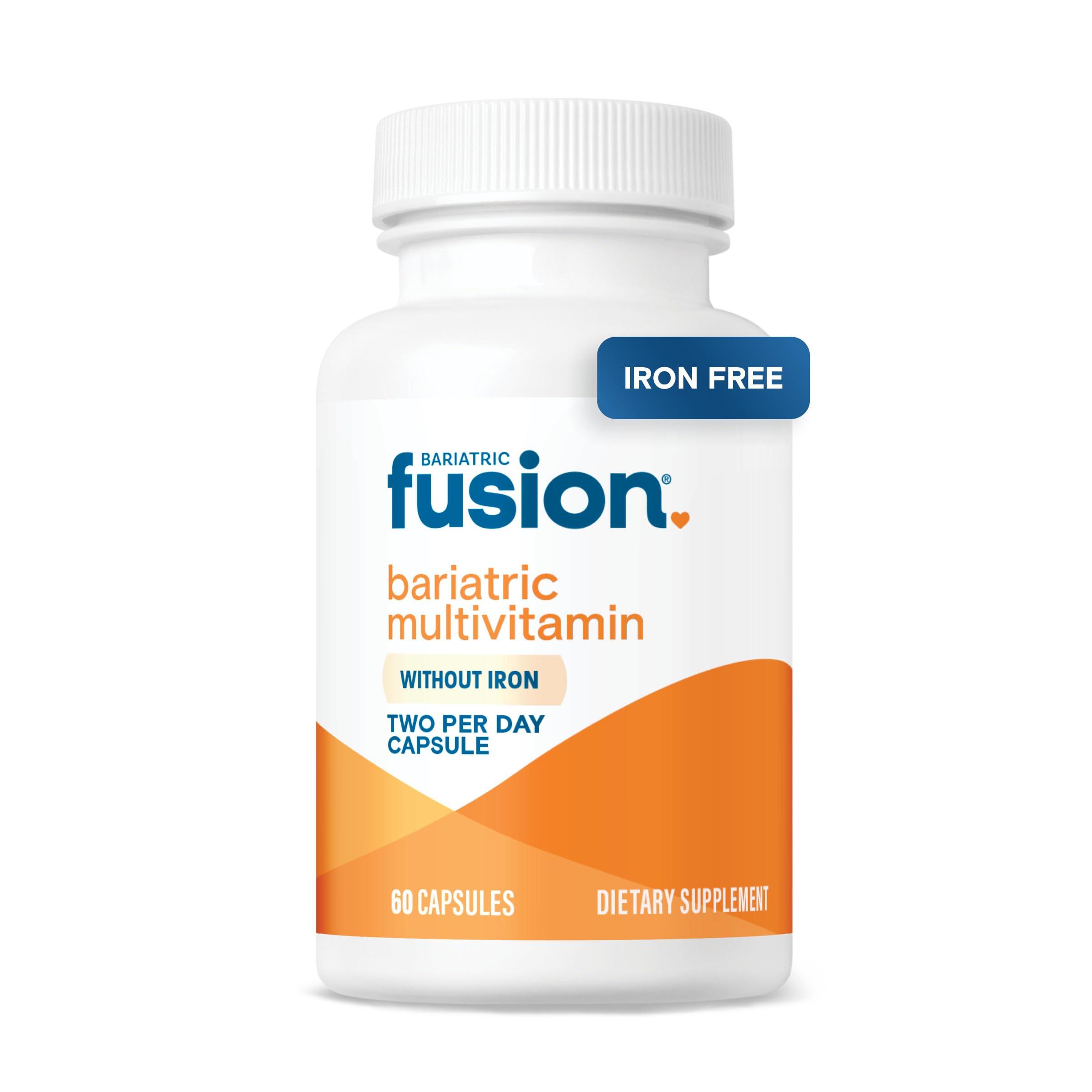 Bariatric Fusion Bariatric Fusion Bariatric Multivitamin without Iron | Post Bariatric Surgery Patients | Iron Free Bariatric Vitamin for Gastric Bypass and Sleeve Gastrectomy | 60 Capsules | 1 Month Supply