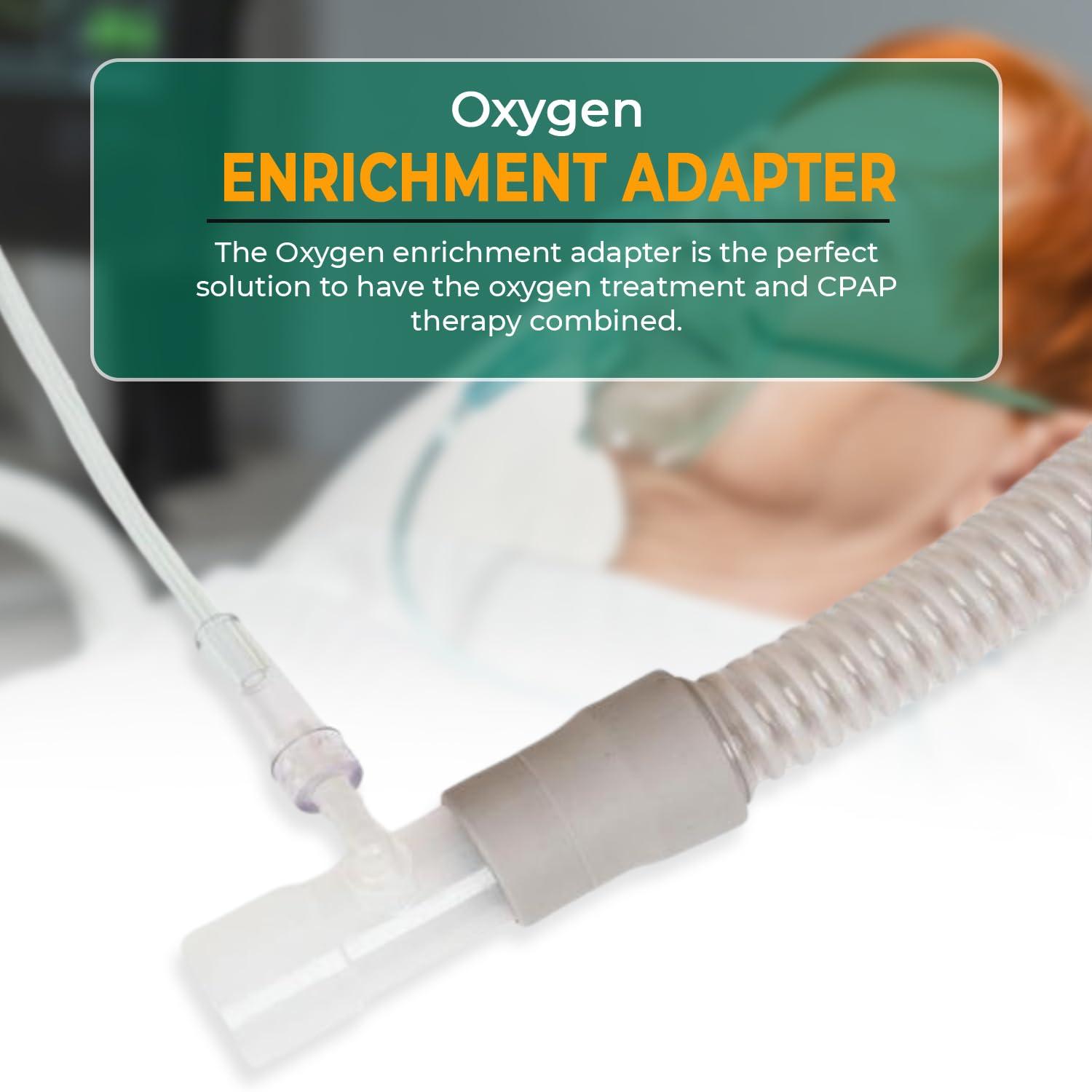 Bistras Bistras Oxygen Adapter Enrichment Port Connector fits CPAP Tubing Hose Model 1642 (1)