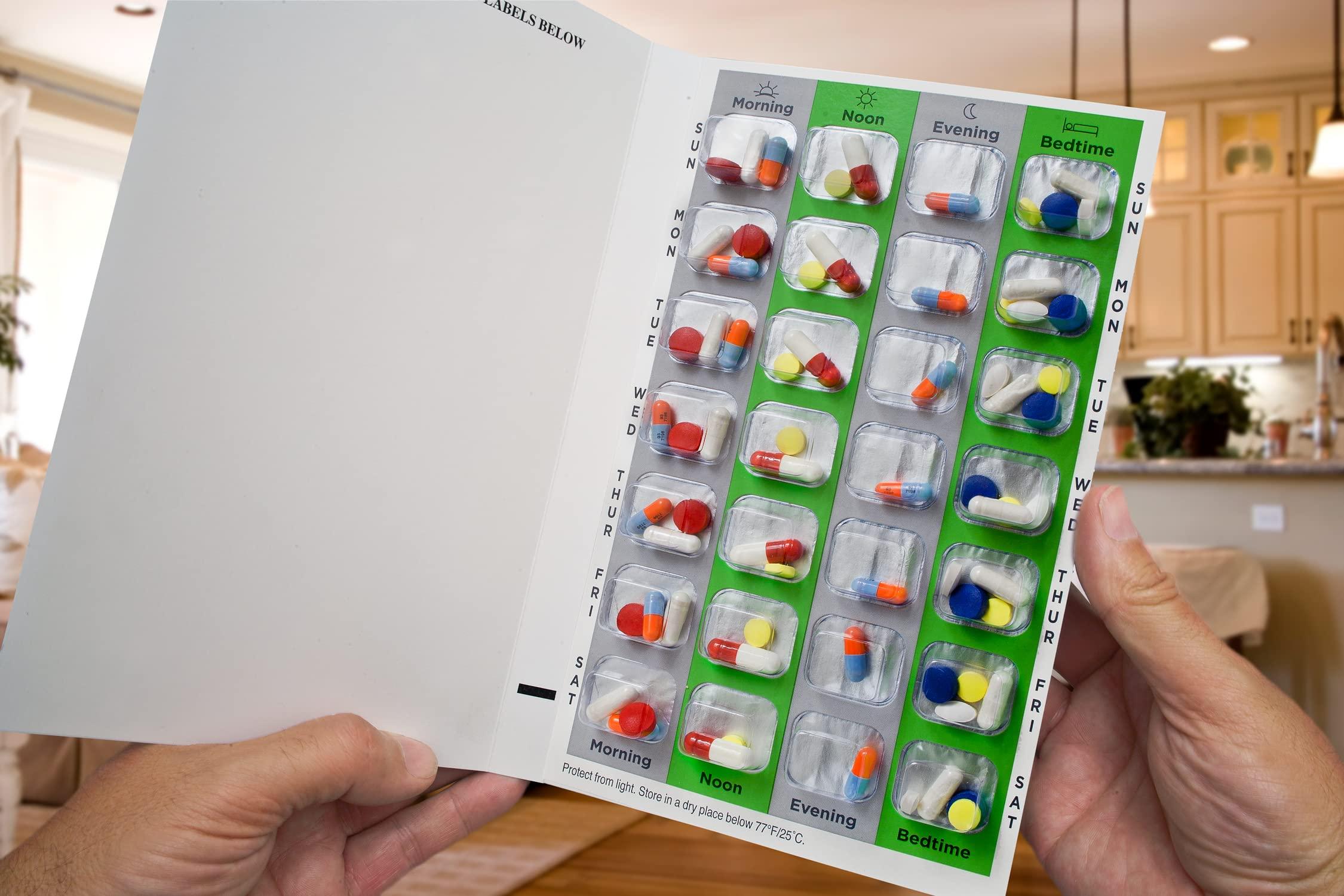 Omnicell SureMed 7-Day, 4-Pass (4-doses per Day) Multi-Med Disposable Blister Card Refill with 26 Cards & 26 Blisters