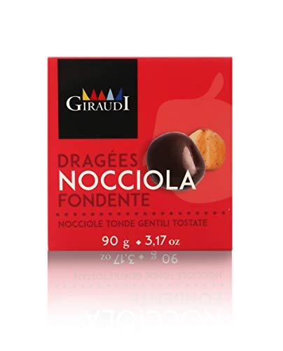 Giraudi Giraudi Italian Hazelnut Dragées, PGI Piedmont Hazelnuts Covered in Artisan Dark Chocolate, 90g / 3.17oz (Pack of 4 Pieces)