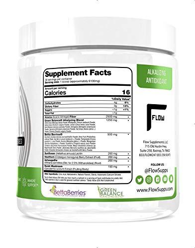 Flow Supplements Flow Supplements Greens Powdered Fruits and Veggies Lemon Grass - 6.45 oz.