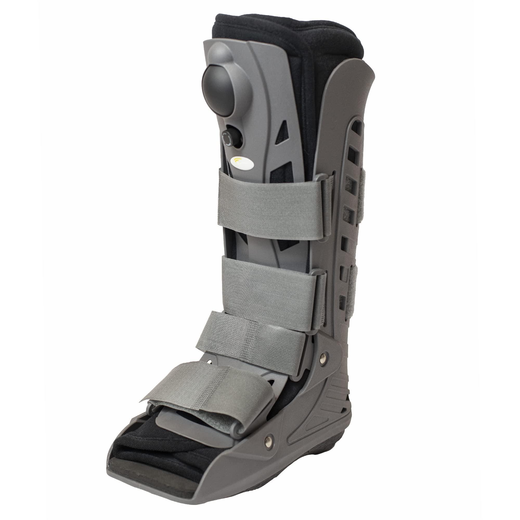 Brace Direct Brace Direct Tall Air CAM Walker Boot - Orthopedic Full Shell Air Cast Walking Boot - for Broken Foot, Sprained Ankle, Fractures, Achilles Recovery - For women and Men
