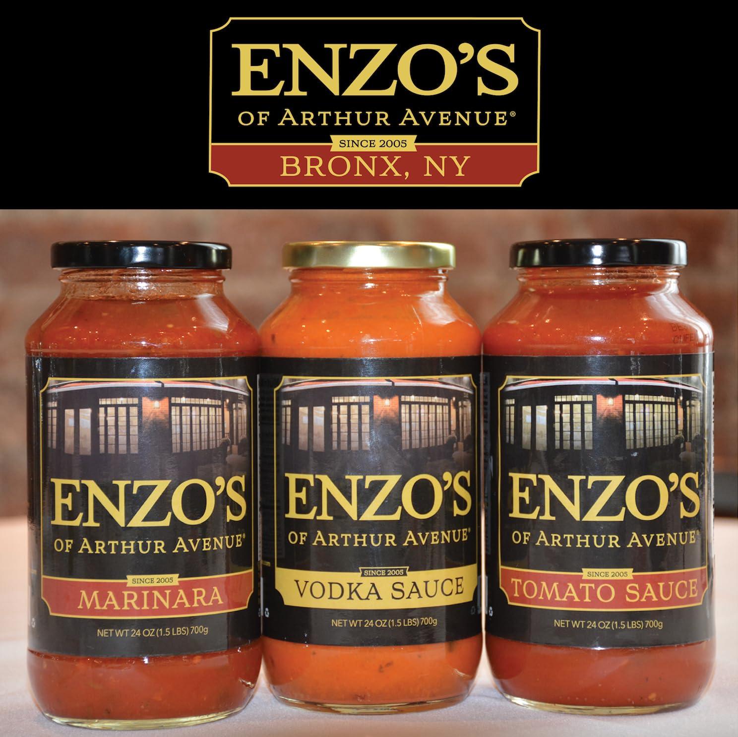 Enzo\'s of Arthur Avenue Enzos of Arthur Avenue Authentic Tomato Sauce, Authentic Homemade Italian Cuisine, Vodka Sauce, 1 Pack, 24 oz