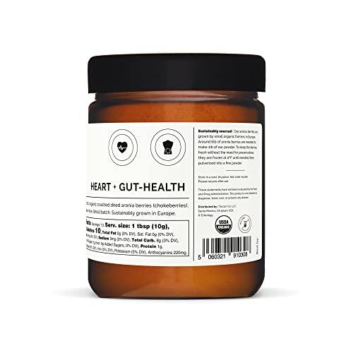 Erbology Erbology Organic Aronia Berry Powder 3.2 oz - 30 Servings - Supports Skin Health - Rich in Anthocyanins - Sustainably Sourced Straight from Farm - Small Batch - Vegan - GMO-free
