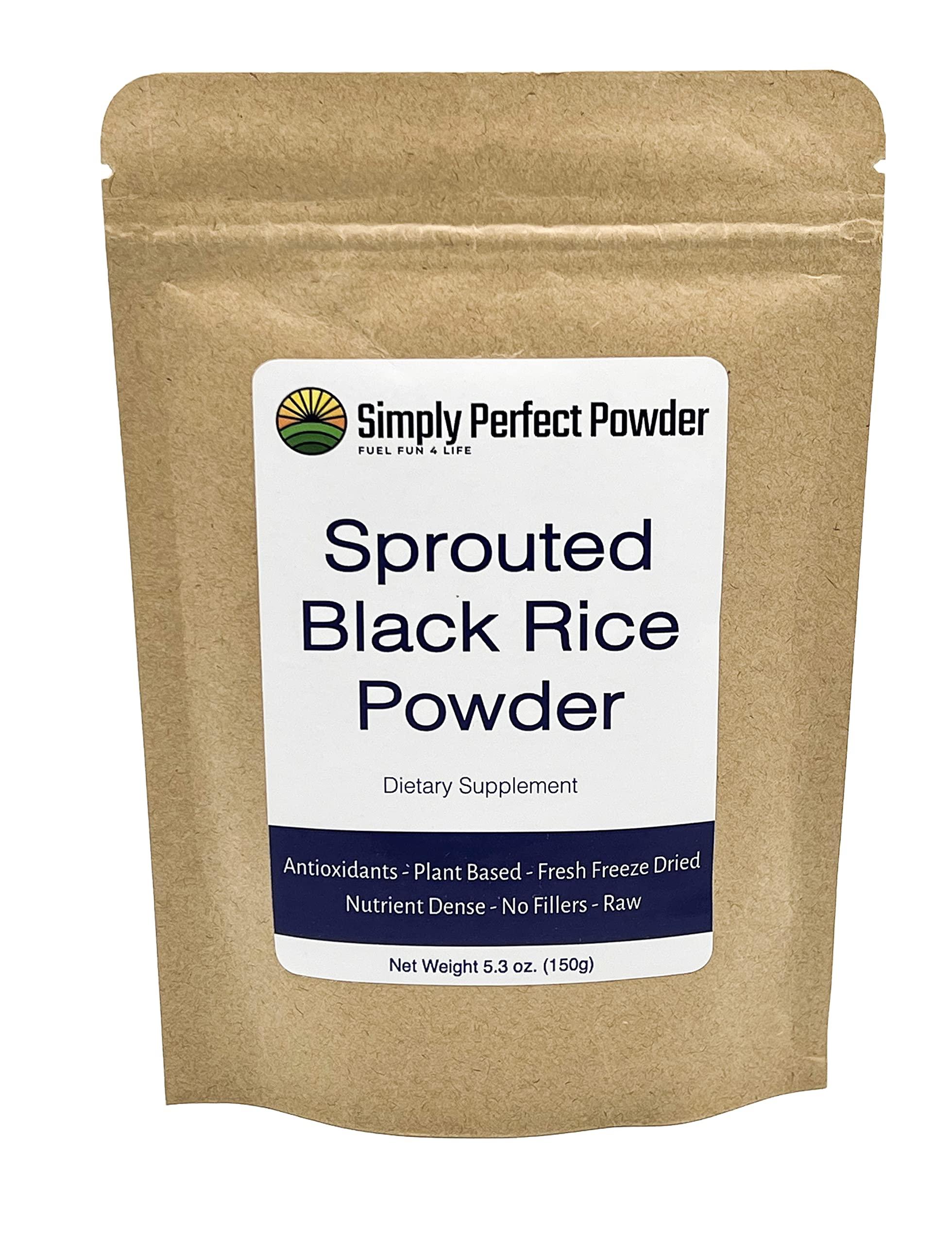Simply Perfect Powder Sprouted Black Rice Powder (Small 5.3 Oz)