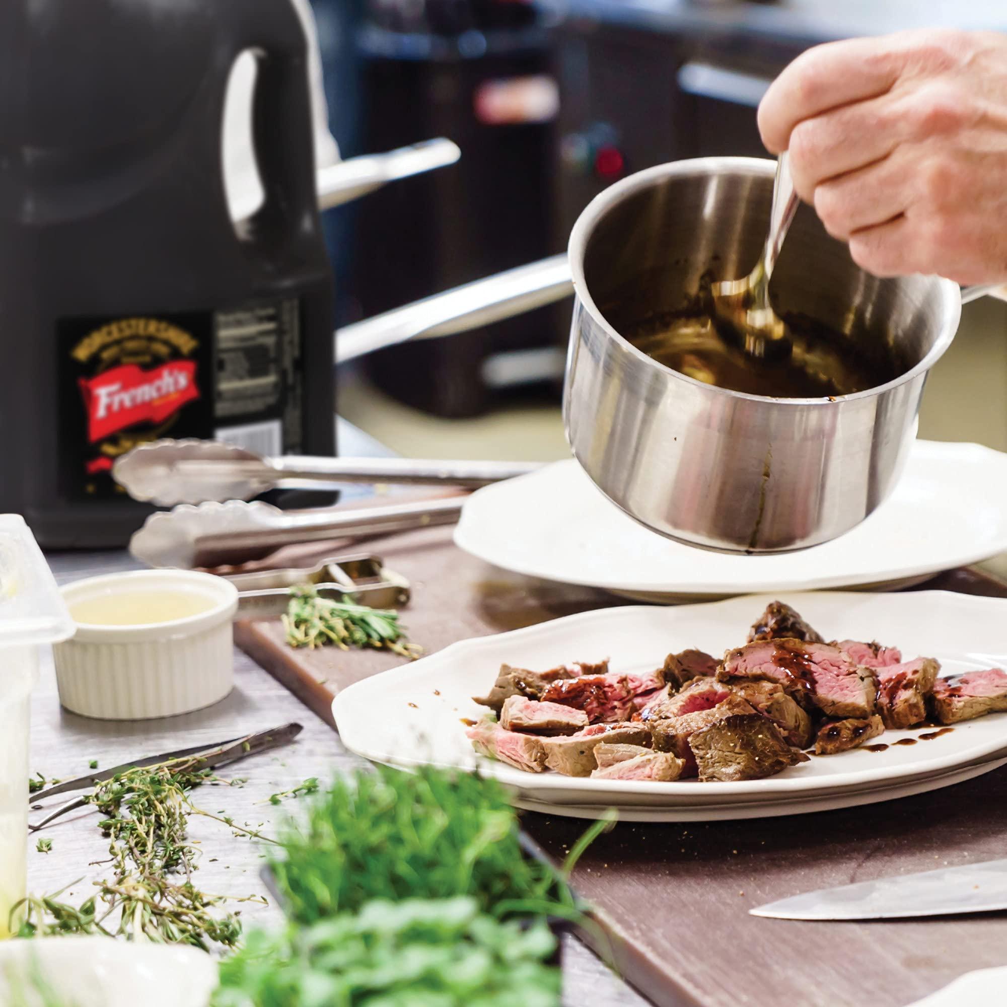 French's French's Worcestershire Sauce, 1 gal - One Gallon Container of Gluten-Free Worcestershire Sauce, Perfect as Meat Tenderizer, Marinades, Sauces and More