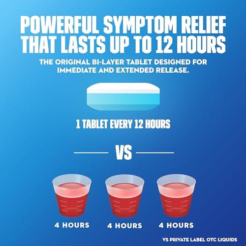 Mucinex Mucinex 12 Hour Maximum Strength 1200 mg Guaifenesin Extended-Release Tablets for Excess Mucus Relief, Expectorant Aids Excess Mucus Removal, Chest Congestion Relief, 42 Tablets