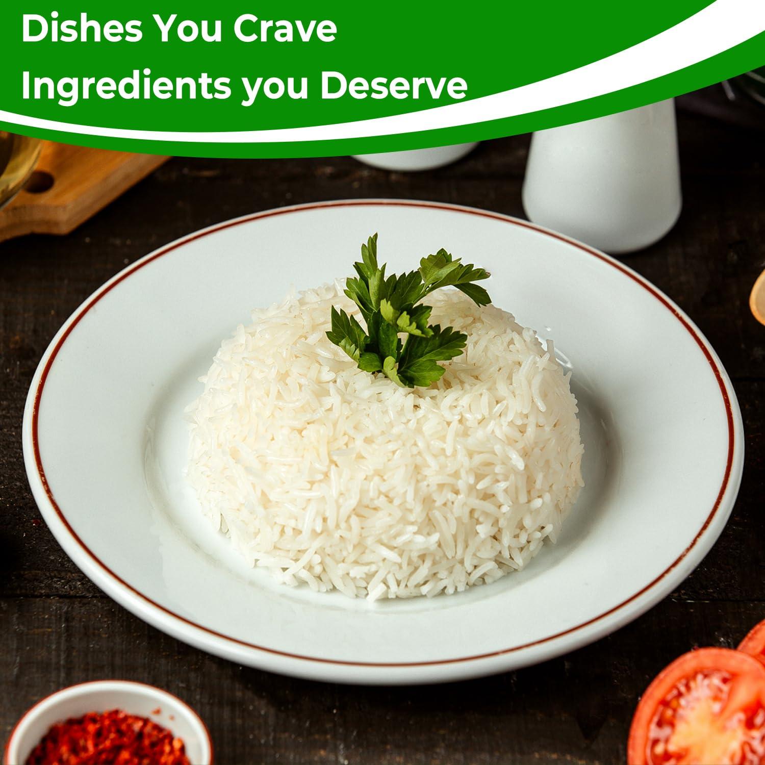 Four Elephants 25 Pounds (LBS) Premium Thai Hom Mali Jasmine Rice | Endorsed By Pro Chefs | Four Elephants Brand | DIY Friendly Cooking Instructions Packaging