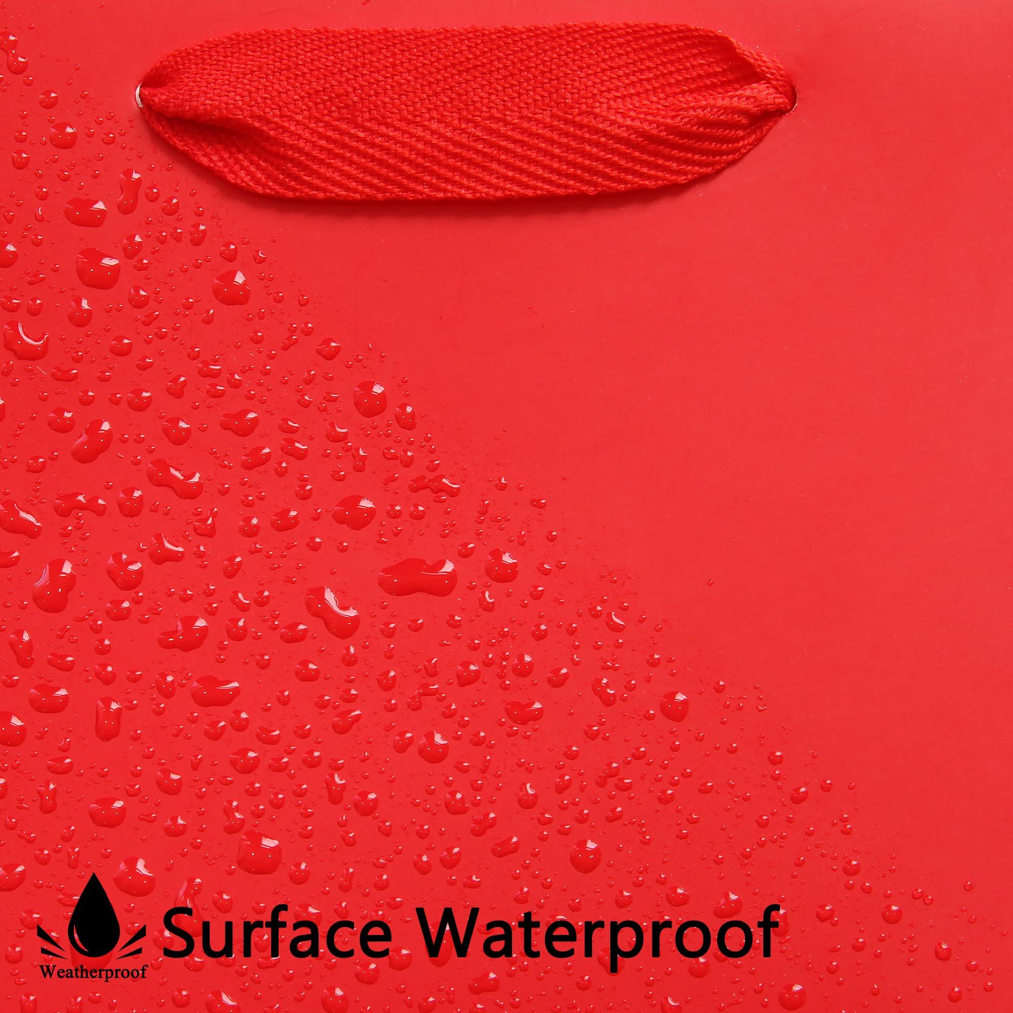 IN-JOOYAA IN-JOOYAA Red Square Gift Bags Small Paper Bags Party Favor Bags with Rope Handle 10 Pcs(6 x 6 x 6 in, Red)