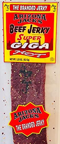Prime Snax Corp Arizona Jack's Super Giga Individually Wrapped Jerky 4 Flavor Multipack (Original, Teriyaki, Pepper, & Hot)