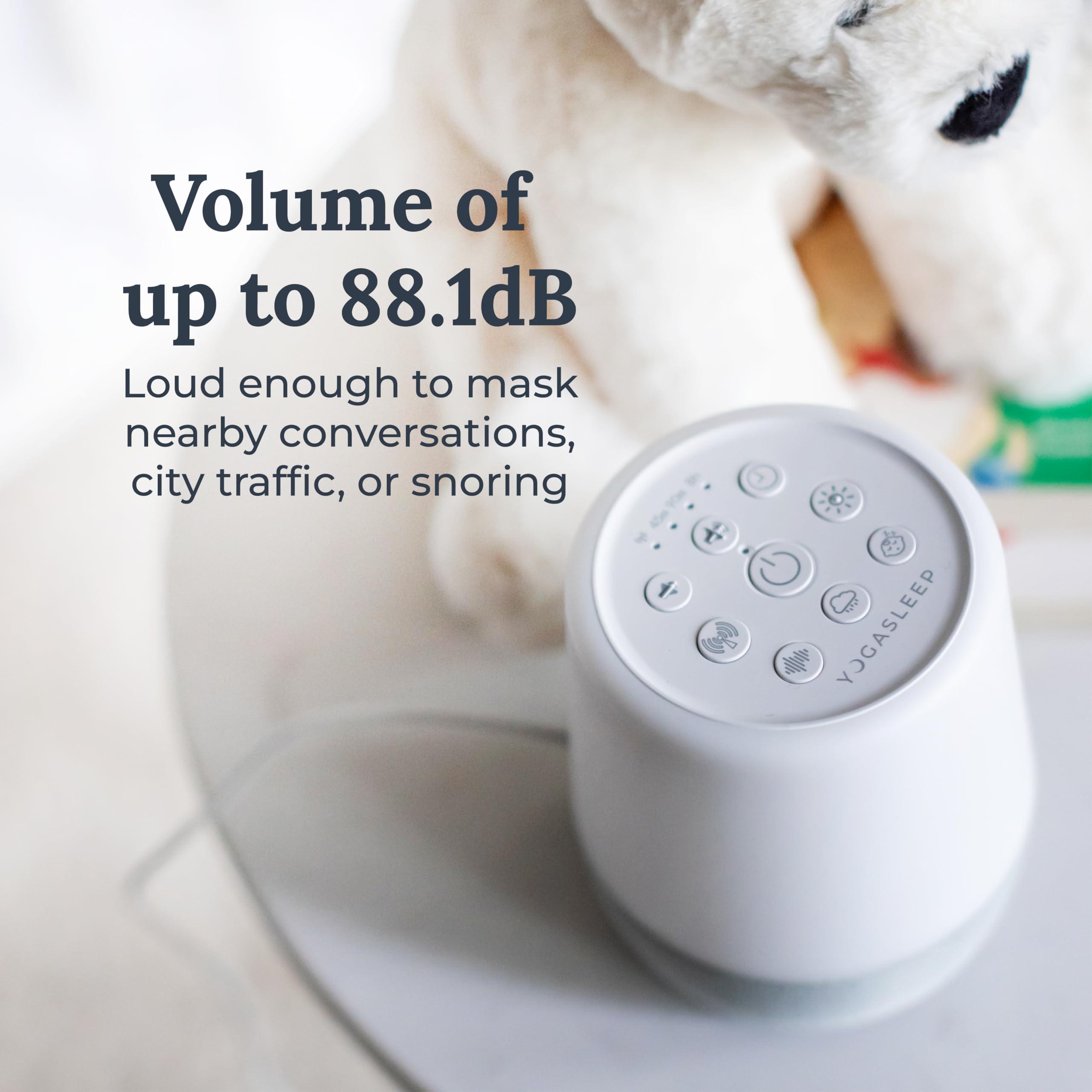 YOGASLEEP Yogasleep Duet White Noise Sound Machine & Night Light, 30 Natural Sounds, Bluetooth-Wireless Speaker for Travel, Office Privacy, Concentration, Sleep Aid for Adults & Baby, Registry & Nursery Gift