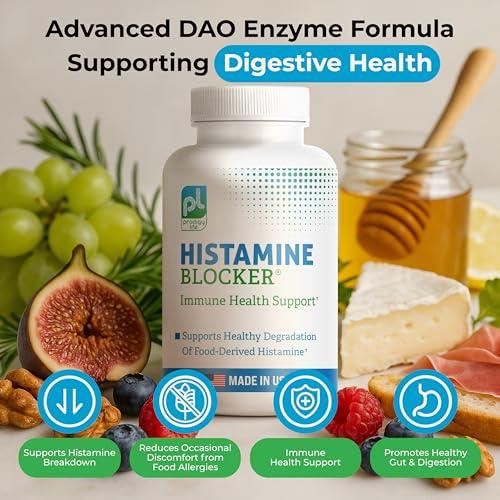 Prodigy Life Premium Histamine Block Supplement - Advanced Blocker with Diamine Oxidase (DAO) Enzyme - Supports Breakdown of Histamine for Food-Derived Intolerance - 30 ct