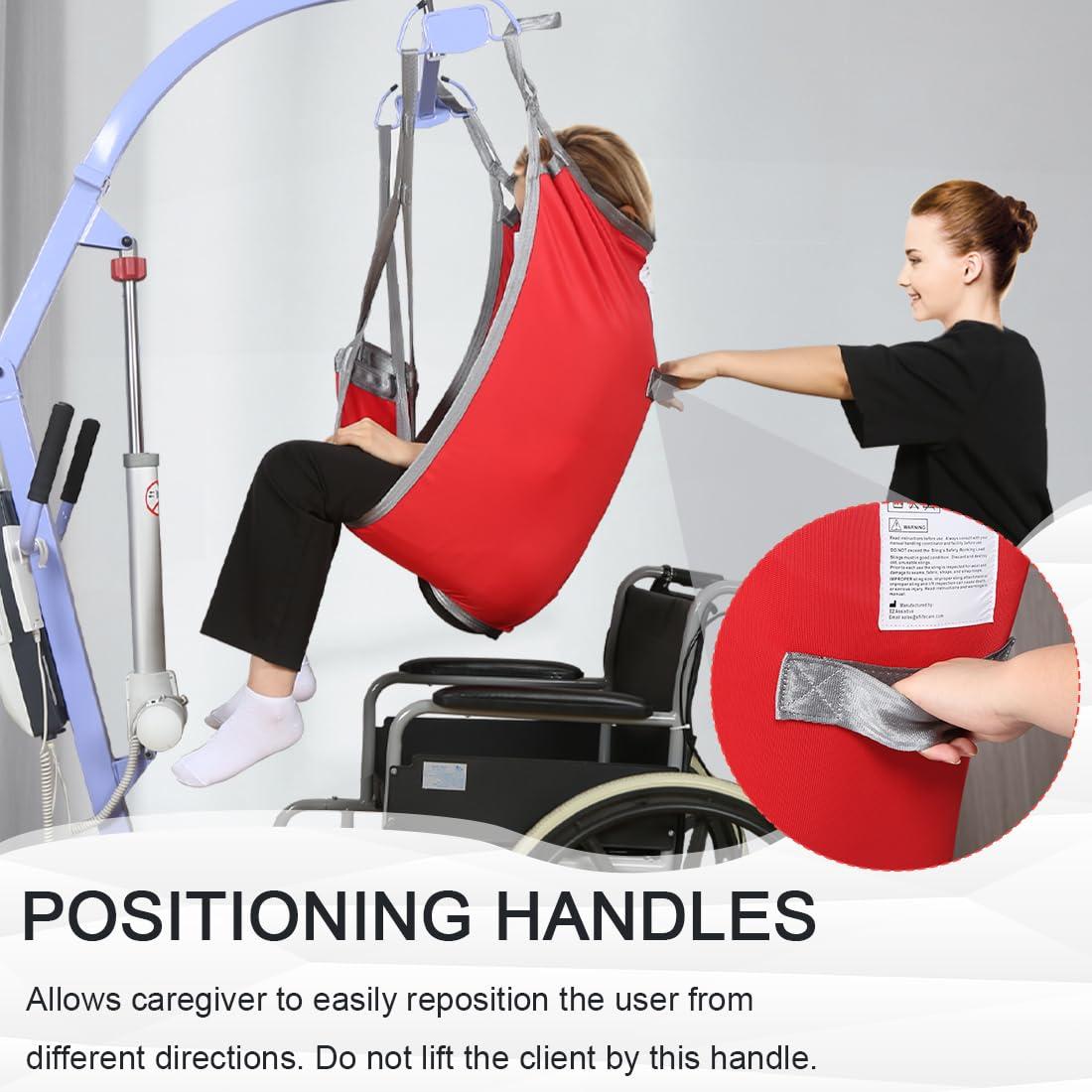 EZ Assistive EZ Assistive Hoyer Lift Sling for Toileting, Patient Lift Sling with Divided Leg U-Sling for Transfer Sling, 500lbs Weight Capacity (Medium)