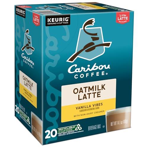 Caribou Coffee Caribou Coffee Vanilla Vibes Oatmilk Latte, One Step Latte Single Serve Keurig K-Cup Pods, 20-Count Box