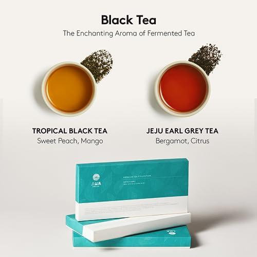 OSULLOC OSULLOC Premium Tea Collection (40 count, 10 flavors x 4 ea), Assorted Tea bag Sampler, Tea Gift sets for Tea lover, Self Care Gift Box, Premium Organic Pure & Blended Tea from Jeju