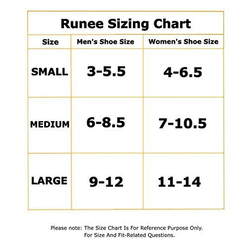 Runee Runee Ankle Brace Compression Support Sleeve With Adjustable Strap For Sprain, Plantar Fasciitis, Sports Protection, Injury Recovery, Achilles Tendon, Heel Spurs, And Pain Relief (Medium)