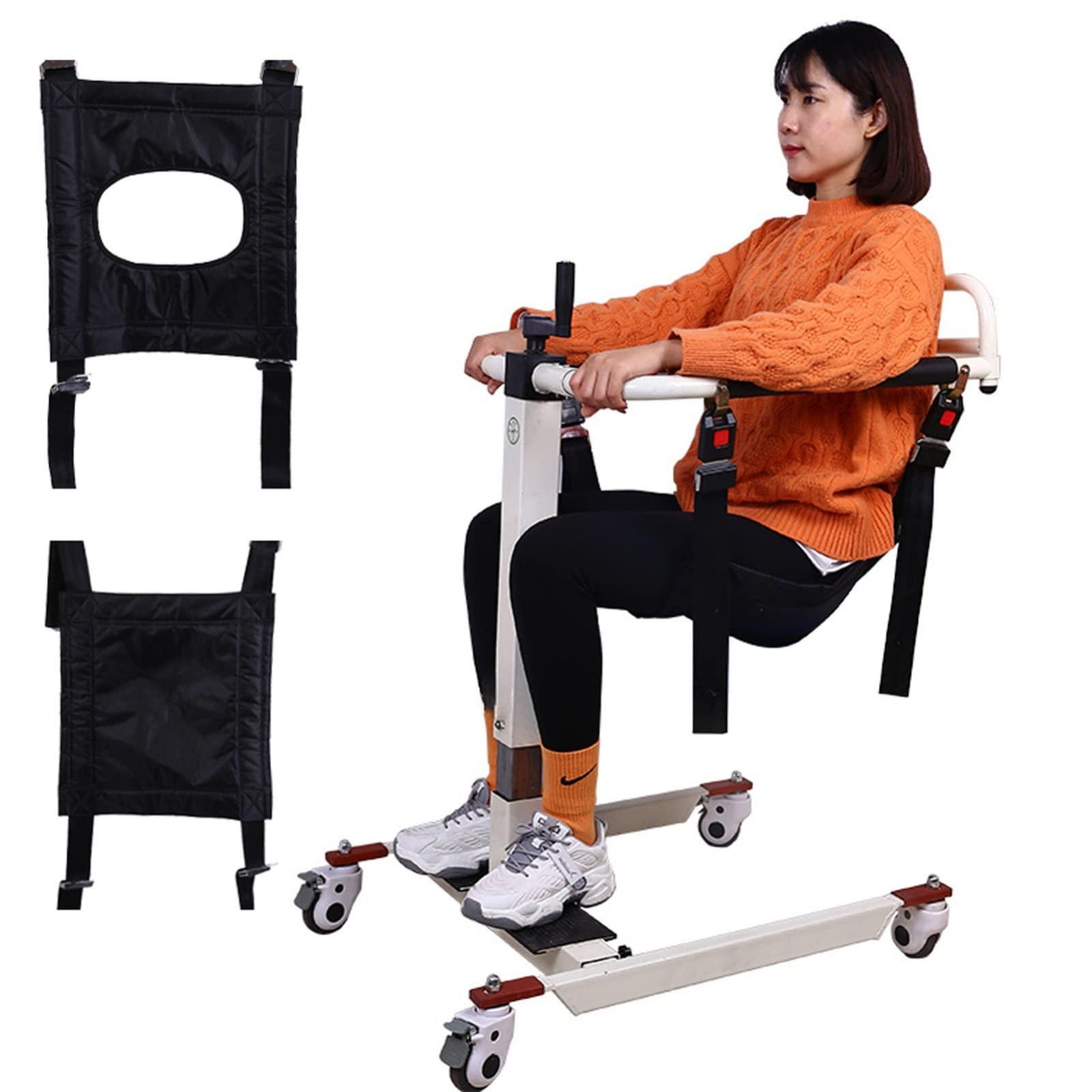 seveni seveni Wheel Lift Chair Patient Lift Transfer Machine Elderly Transport Chair Handicap Car Assist, Bathroom Wheelchair, Patient Lift for Home, Patient Lift Aid, Toilet Aids for Elderly
