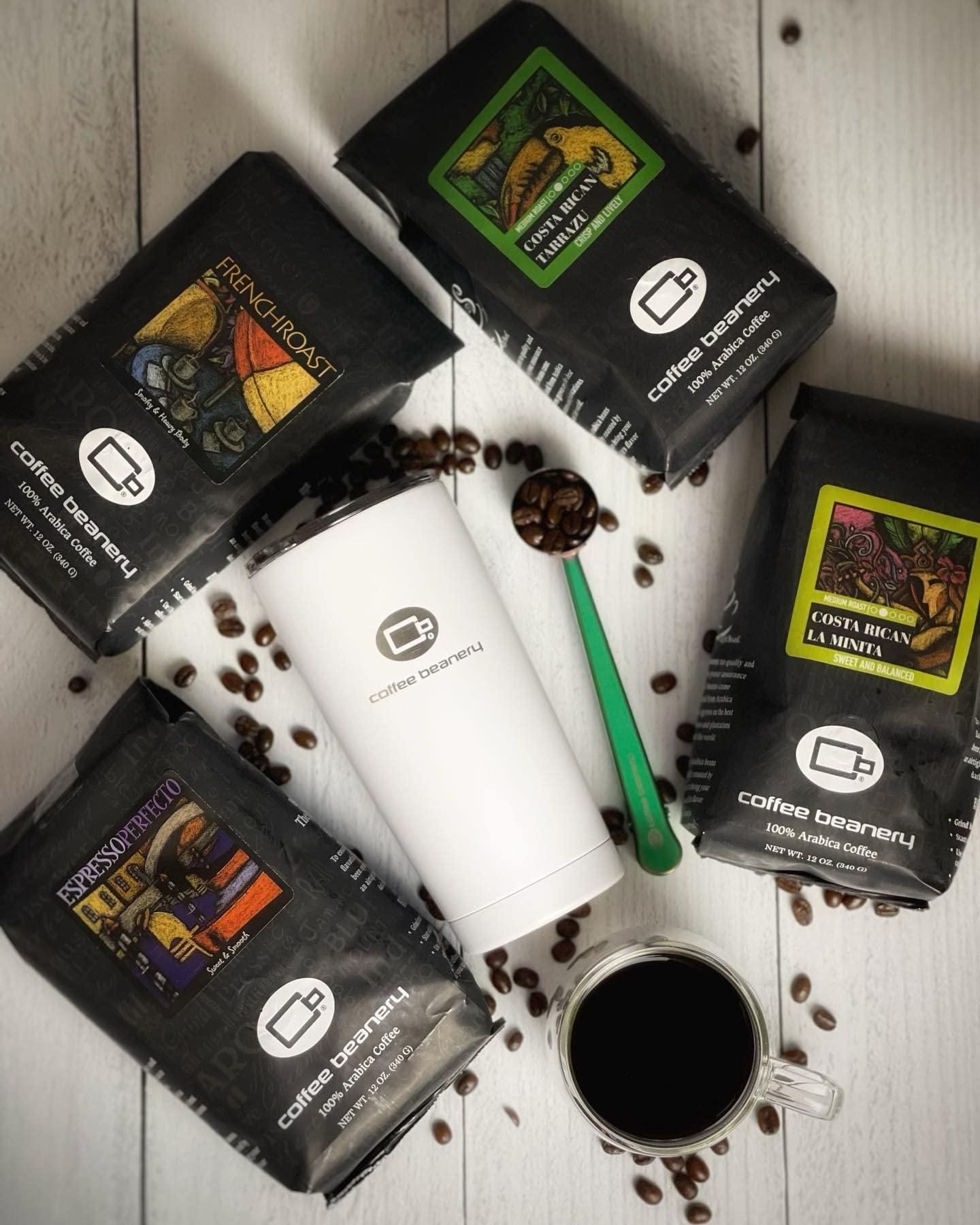 Coffee Beanery Costa Rican Tarrazu Specialty Coffee | 1 Bag of 12oz. Coffee (Fine) | Light-Medium Roast